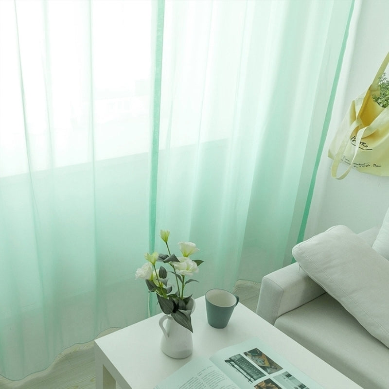 Mira Uni Voilage Rideau sur Mesure Oeillets