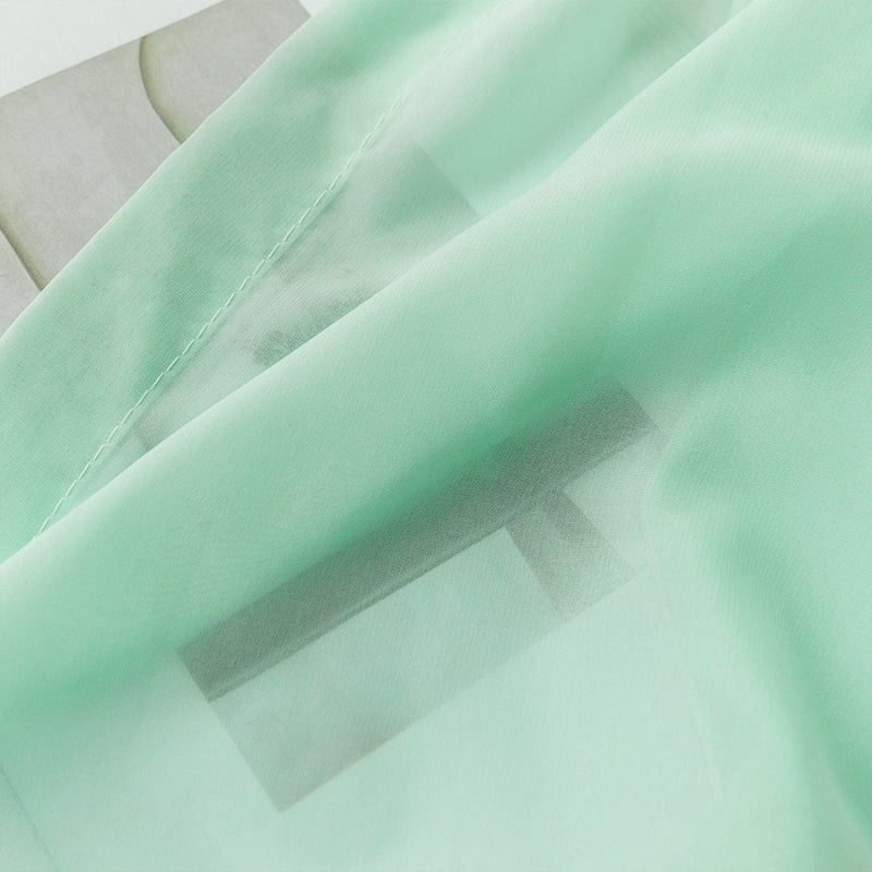 Mira Uni Voilage Rideau sur Mesure Oeillets