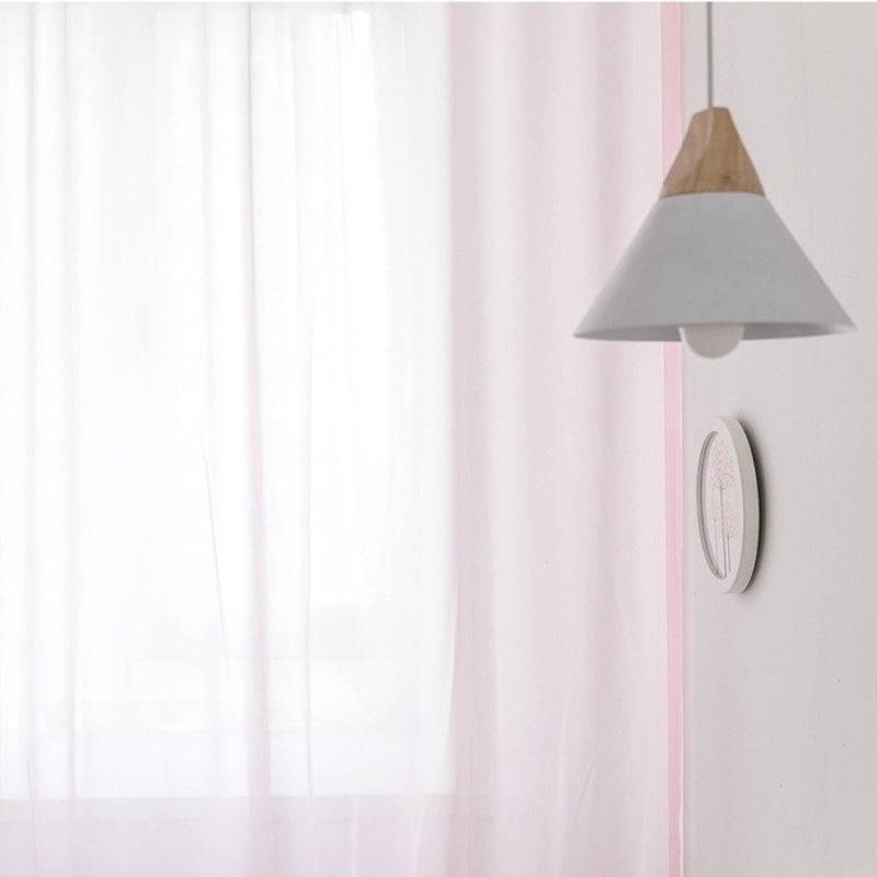 Mira Uni Voilage Rideau sur Mesure Oeillets