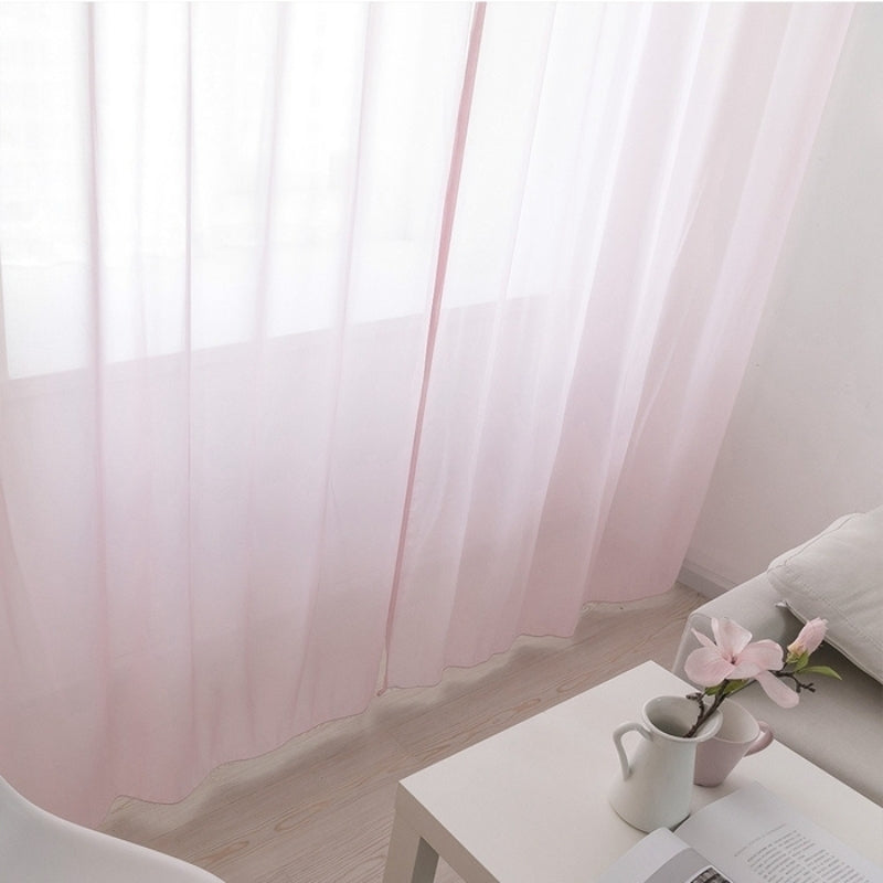 Mira Uni Voilage Rideau sur Mesure Oeillets