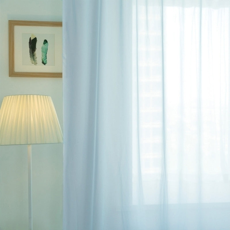Mira Uni Voilage Rideau sur Mesure Oeillets