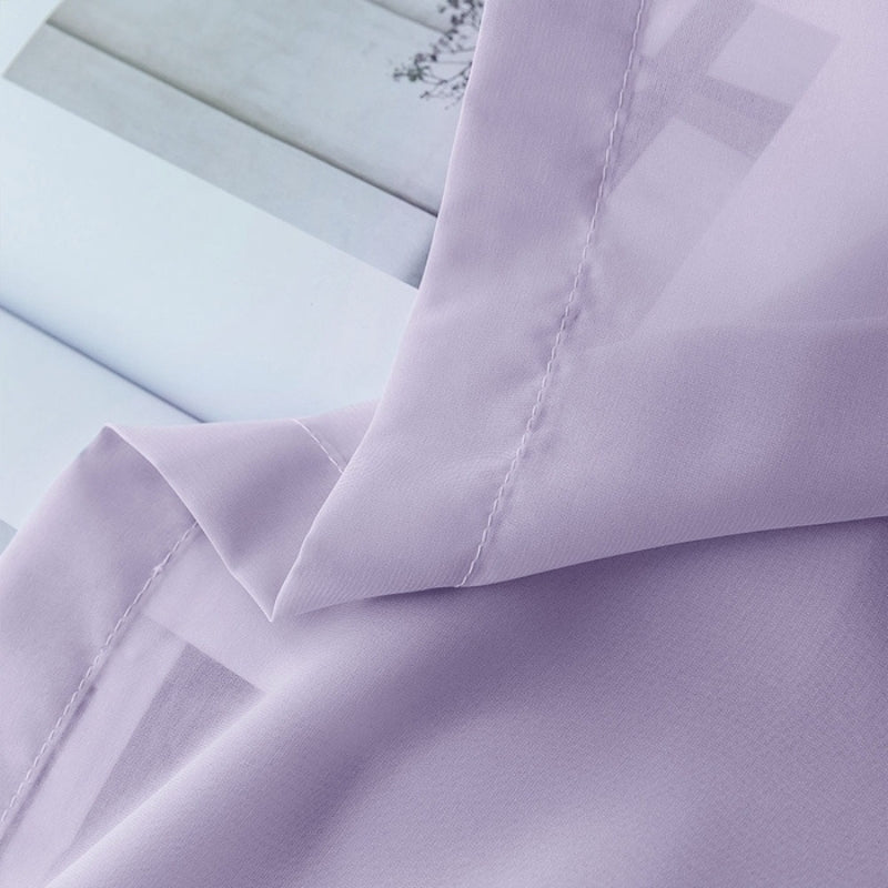 Mira Uni Voilage Rideau sur Mesure Oeillets