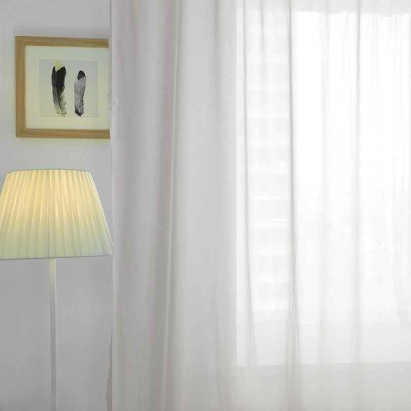 Mira Uni Voilage Rideau sur Mesure Oeillets