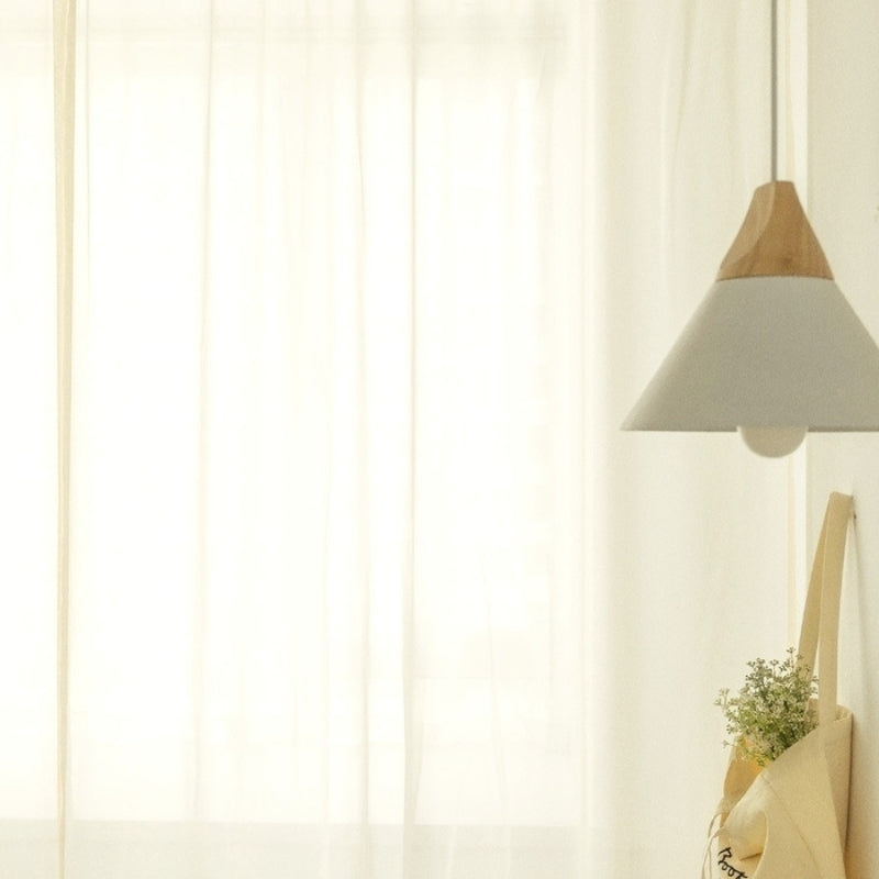 Mira Uni Voilage Rideau sur Mesure Oeillets