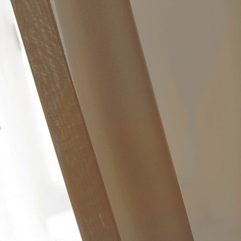 Mira Uni Voilage Rideau sur Mesure Oeillets