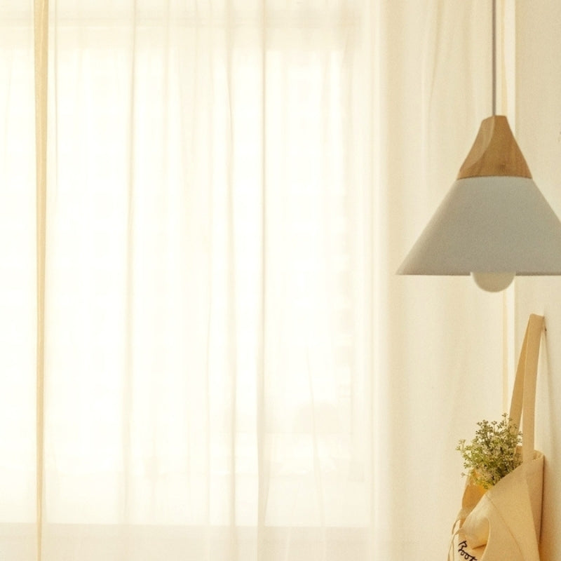 Mira Uni Voilage Rideau sur Mesure Oeillets